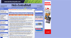 Desktop Screenshot of holz-zentralblatt.com