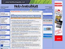 Tablet Screenshot of holz-zentralblatt.de